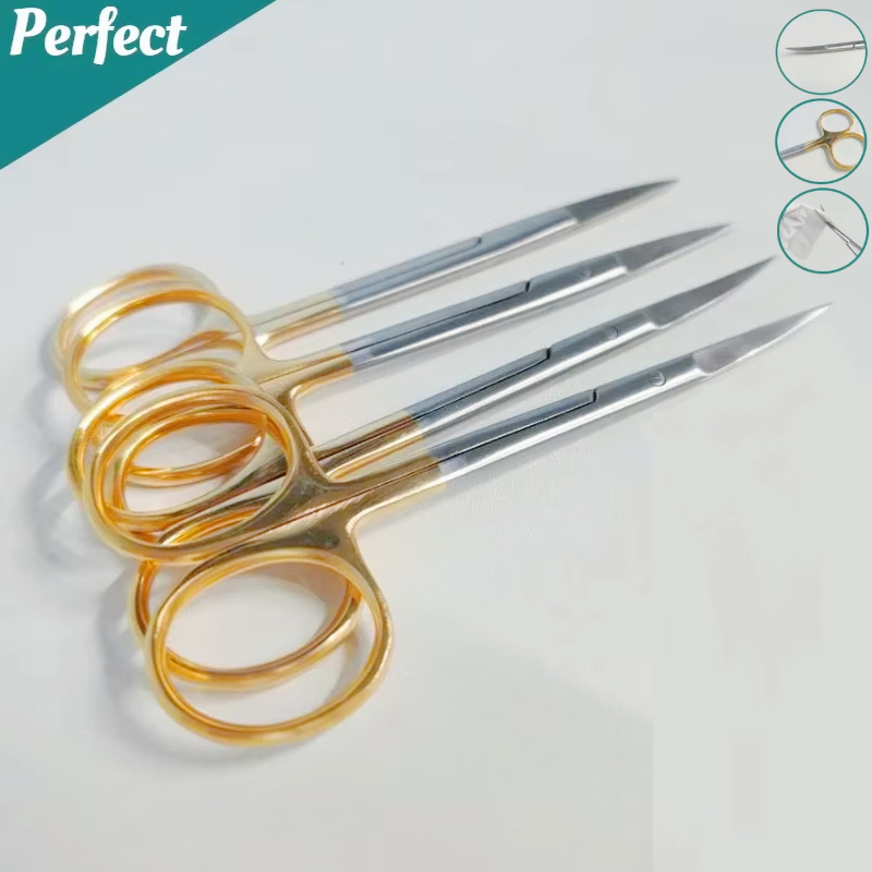 Medical Scissors - 5PcTesoie chirurgiche dentali Punta dritta/curva 11,5