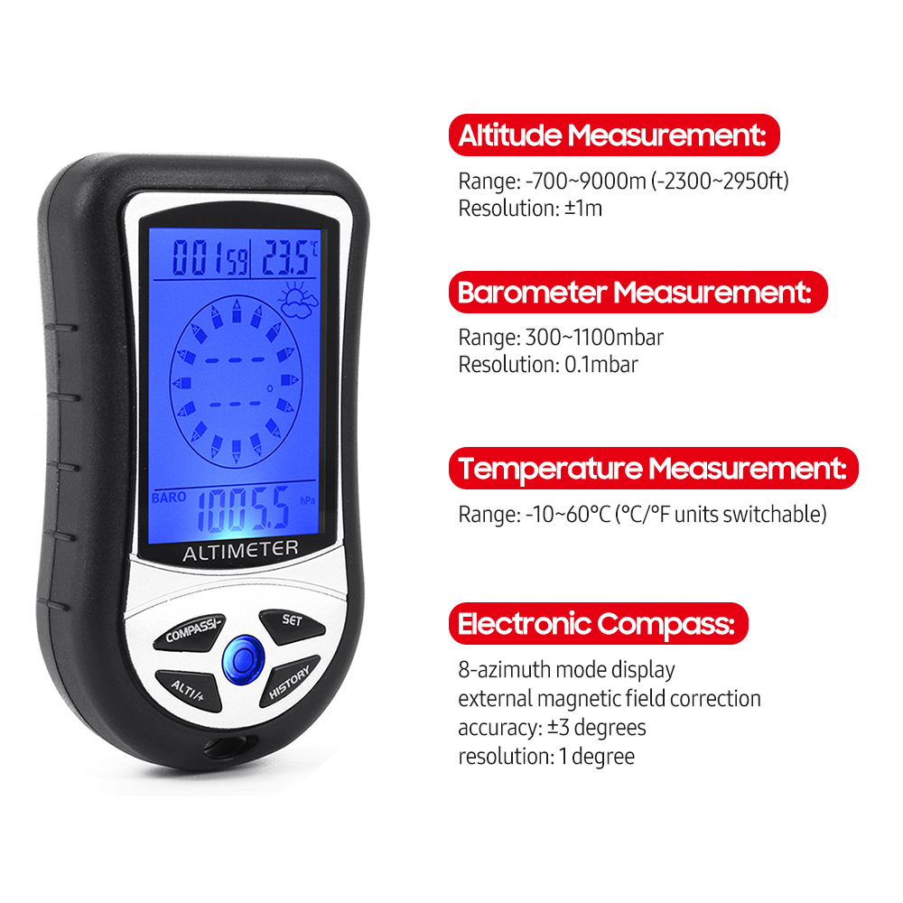 Altimetro Elettronico Multifun - Thermometer Digital recensione e prezzo