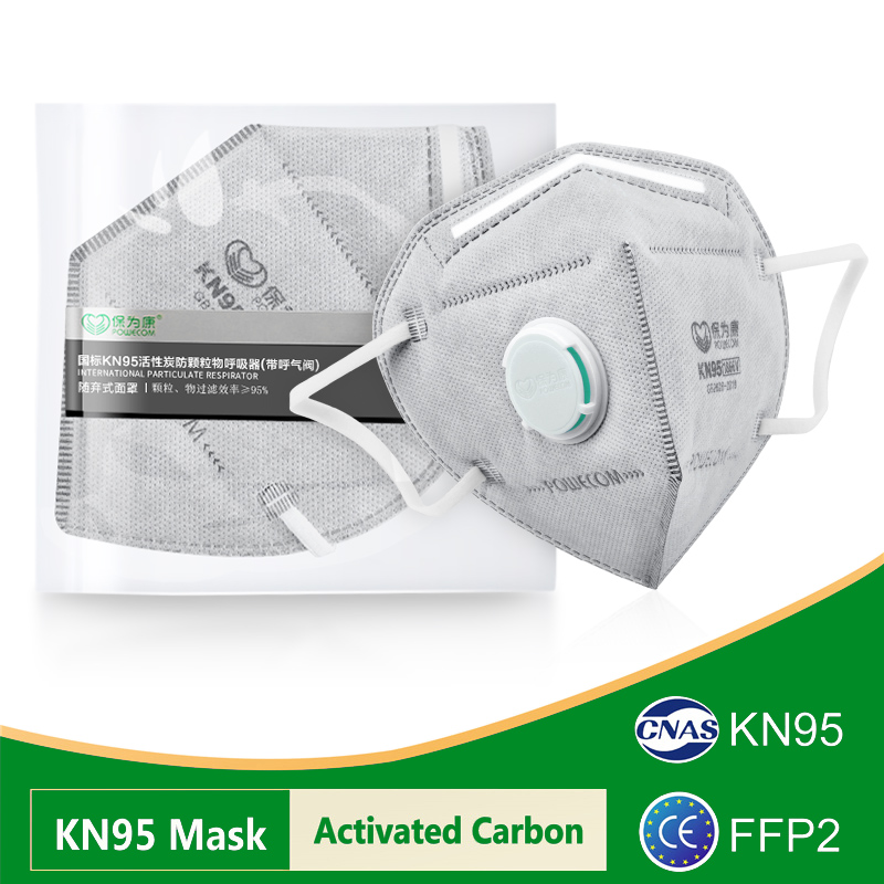Maschere POWECOM KN95 con Carb - Surgical Mask recensione e prezzo