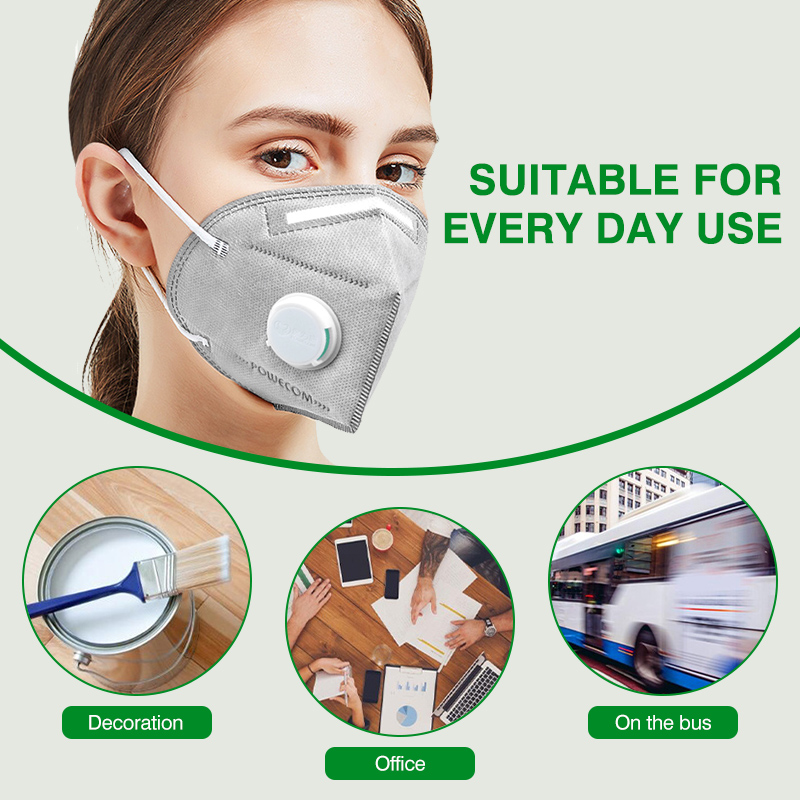 Maschere POWECOM KN95 con Carb - Surgical Mask recensione e prezzo
