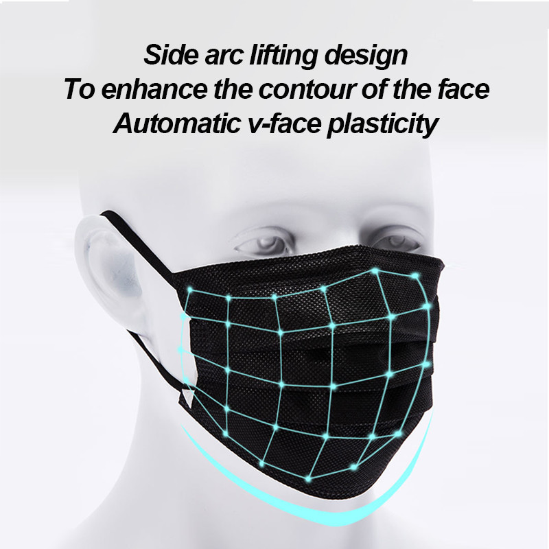 100-400 pezzi Maschere Nere Mo - Surgical Mask recensione e prezzo